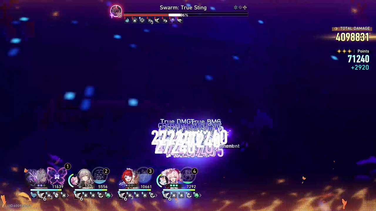 Honkai: Star Rail 3.3 Pure Fiction 4 Node 1: E0S1 THerta Team | Node 2: E0S1 Castorice Team Auto 80k