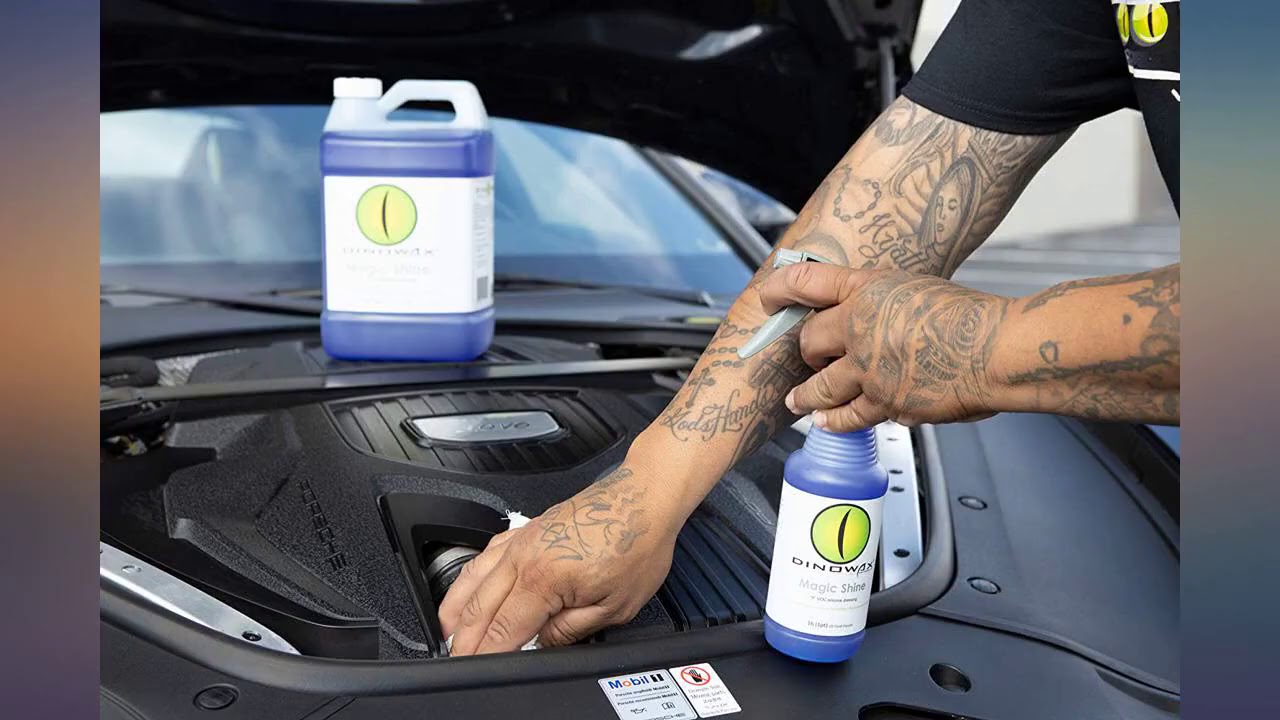 Dinowax Magic Shine | Multi-Purpose Glossy Dressing for Interior & Exterior | review