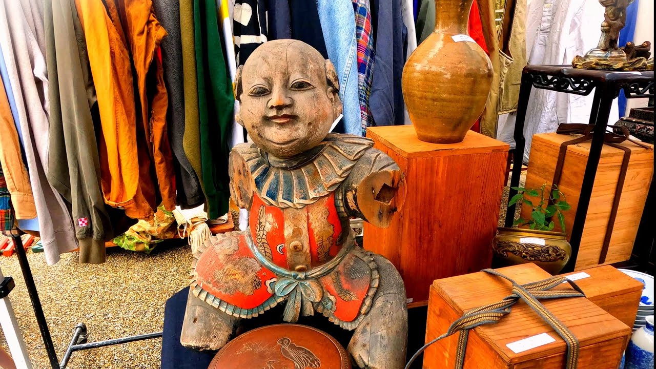 4K Kyoto Heian Antique Market Japan ｜岡崎公園 平安蚤の市