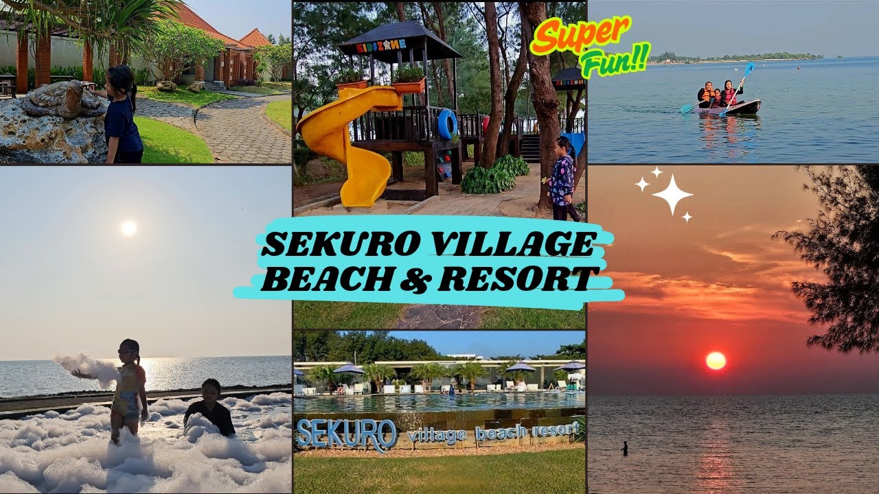 SEKURO VILLAGE BEACH RESORT JEPARA | Beach + Sunset + Foam Party... SERU!!