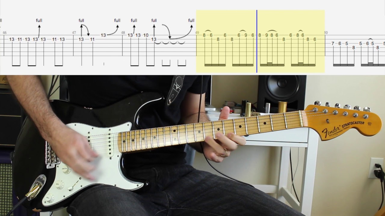 Deep Purple - Hallelujah Lead Guitar LESSON