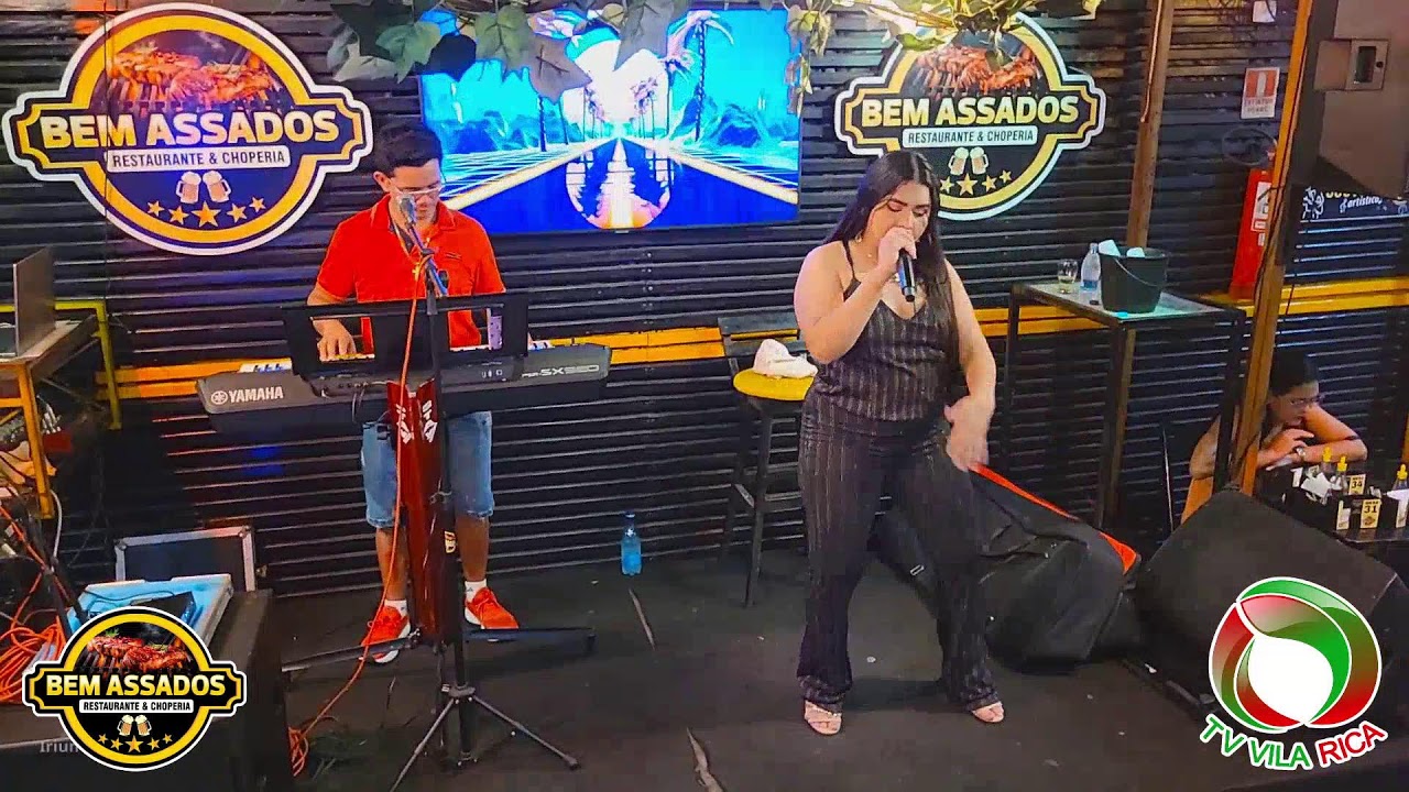 Estamos ao vivo no Bem Assados no Palco Geyse Silva