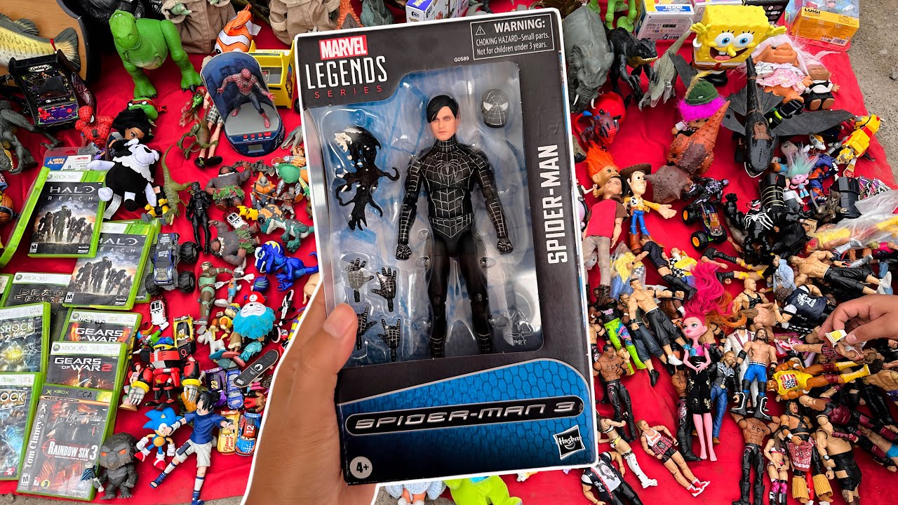 Comprando JUGUETES En El TIANGUIS Compre El *NUEVO SPIDERMAN de TOBEY MAGUIRRE*