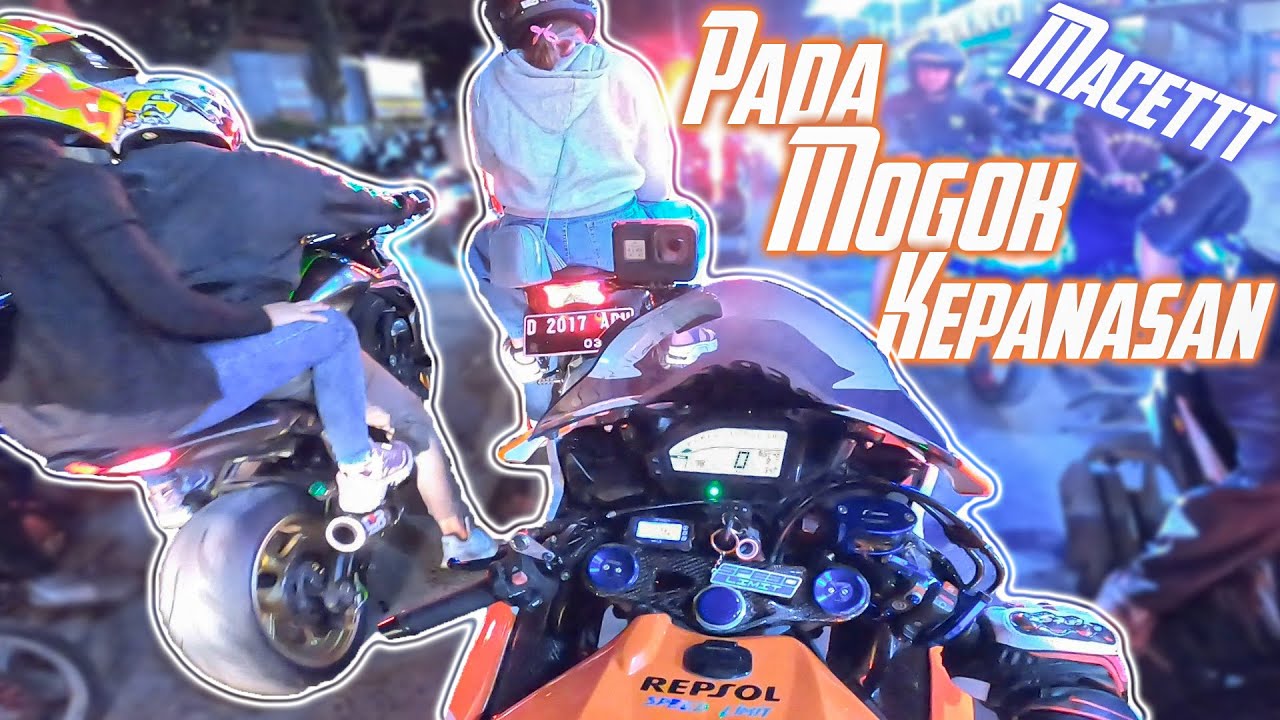 Ngebul Semua!! OverHeat & Check Engine Nyala - Derita Moge Macet diTanjakan | CBR1000 Z1000 Z900