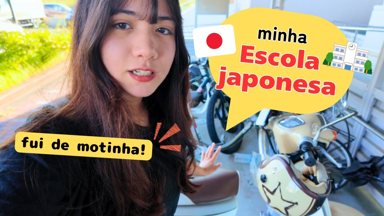 Um dia na minha escola japonesa! - indo de motinha pela primeira vez