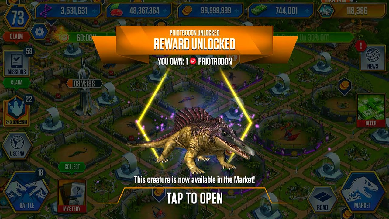 NEW UNLOCK HYBRIDS PRIOTRODON MAX X3 LEVEL 40 | HT GAME