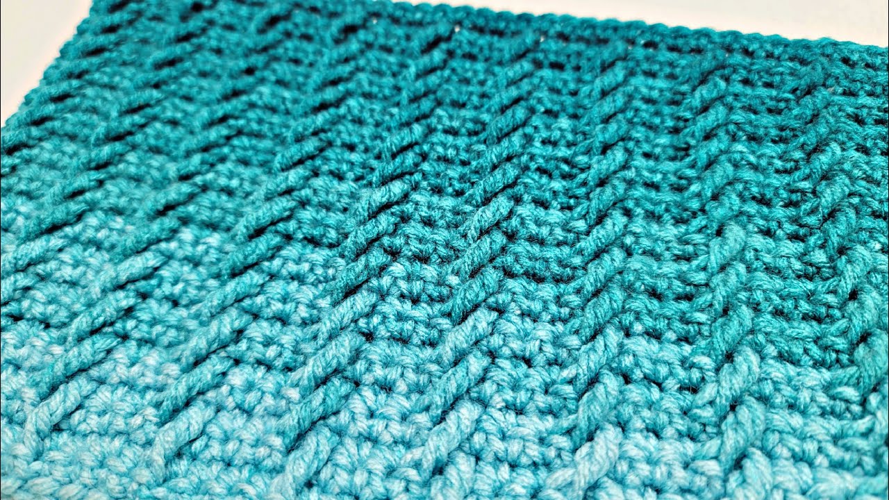 How To Crochet A Beautiful Stitch For Blankets and Scarfs - Vertical Braids