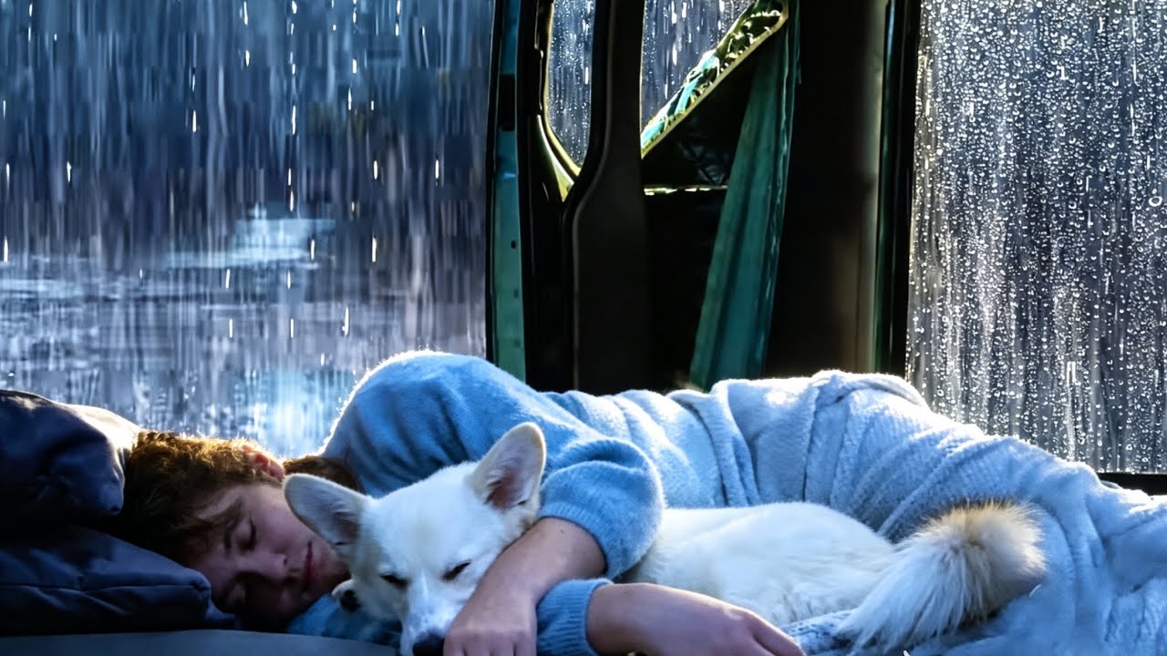 It's raining. I'Il sleep in the car! - Car Camping
