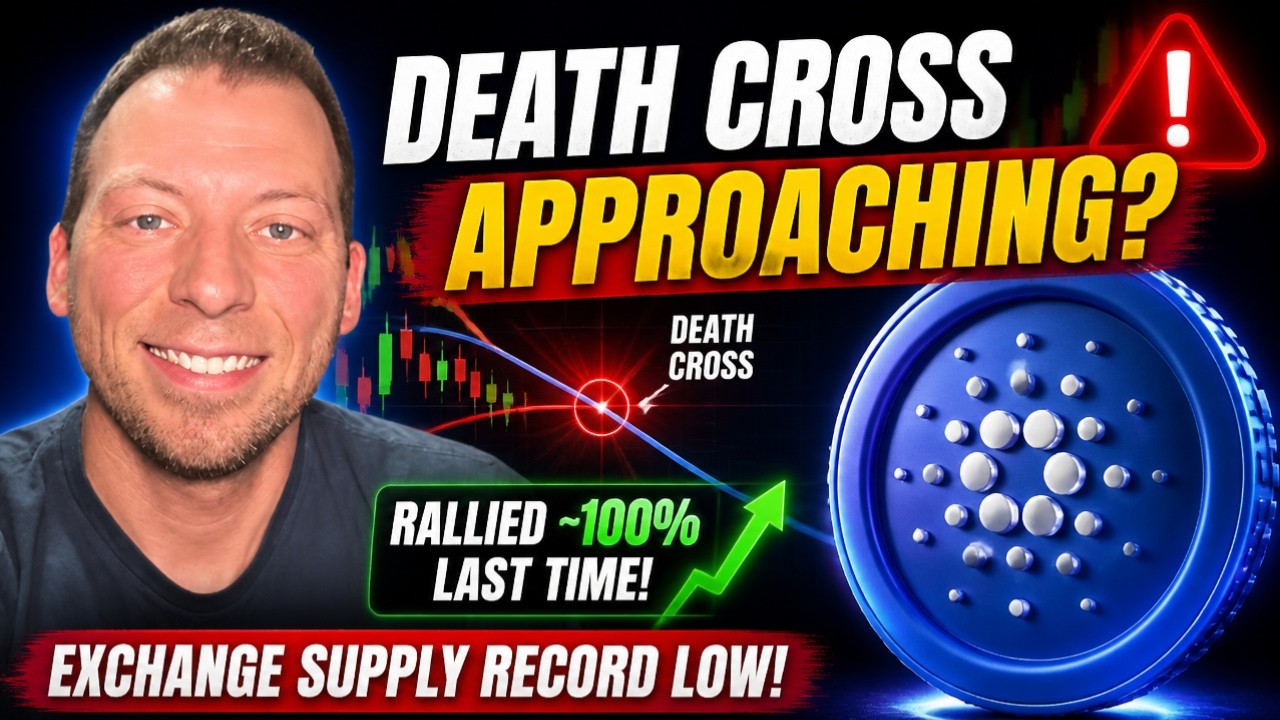CARDANO ADA &mdash; &laquo;Крест смерти&raquo; уже близко? В прошлый раз рост составил ~100%! Рекордно низкие запас...