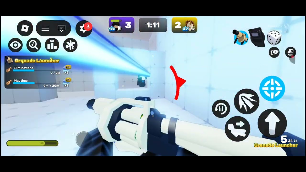 Playing Roblox Rivals 