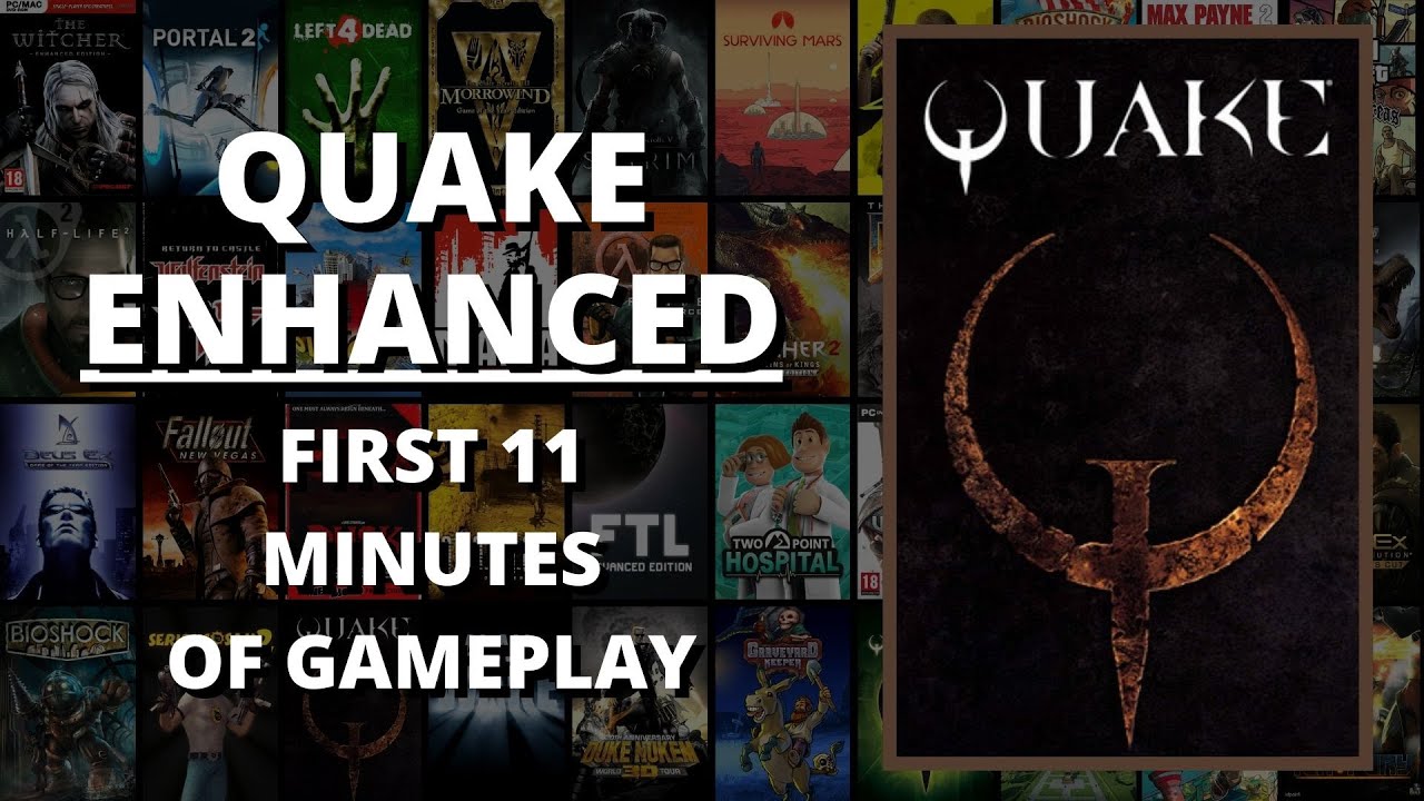 Quake Enhanced (PC,2021) First 11 Minutes of Gameplay