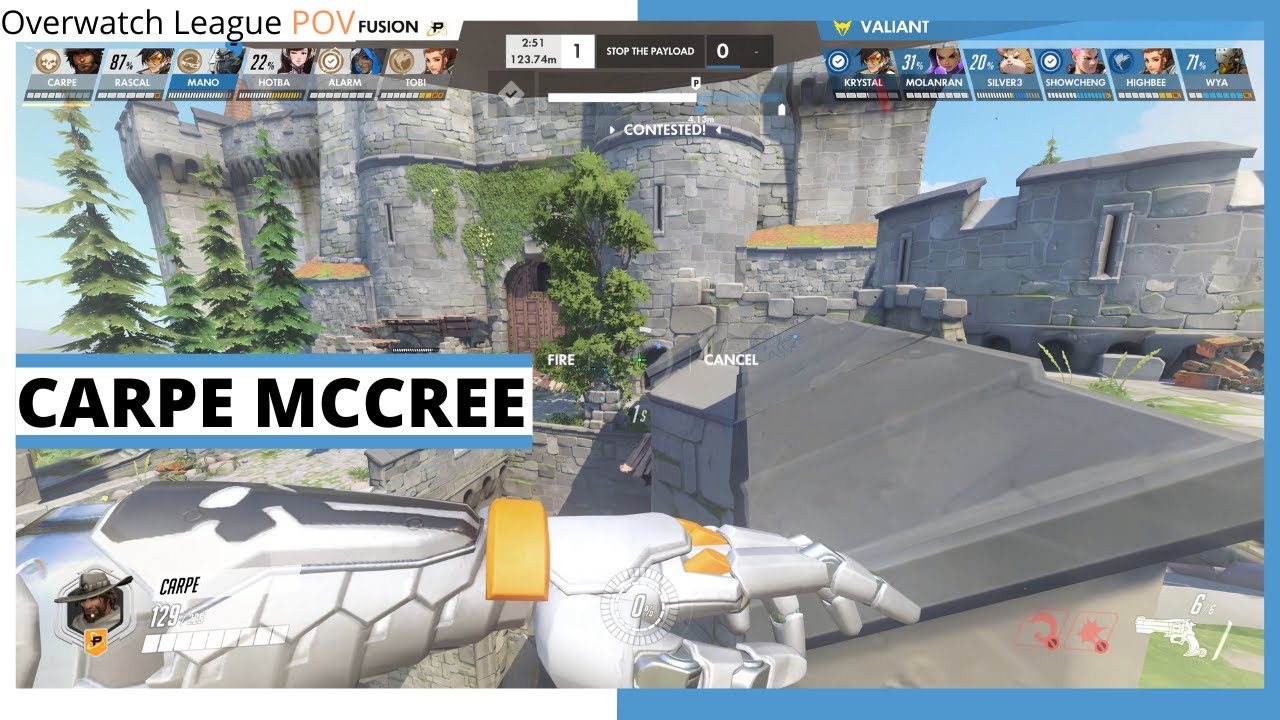 CARPE MCCREE POV | Philadelphia Fusion vs Los Angeles Valiant | OWL Season 2021 Week 1