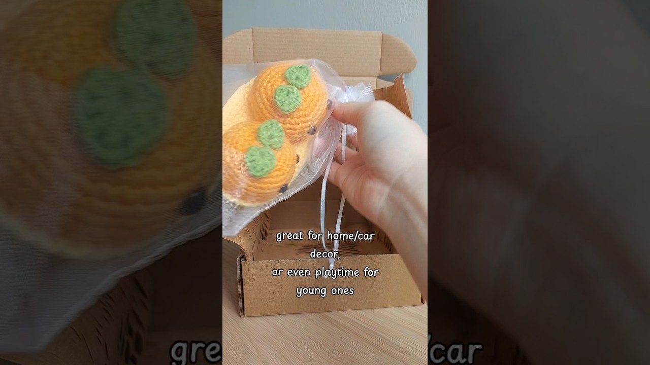 pack my first shopee order of 2026 with me 🍊🍊 #custommade #Oranges #crochettutorial #amigurumi #sg