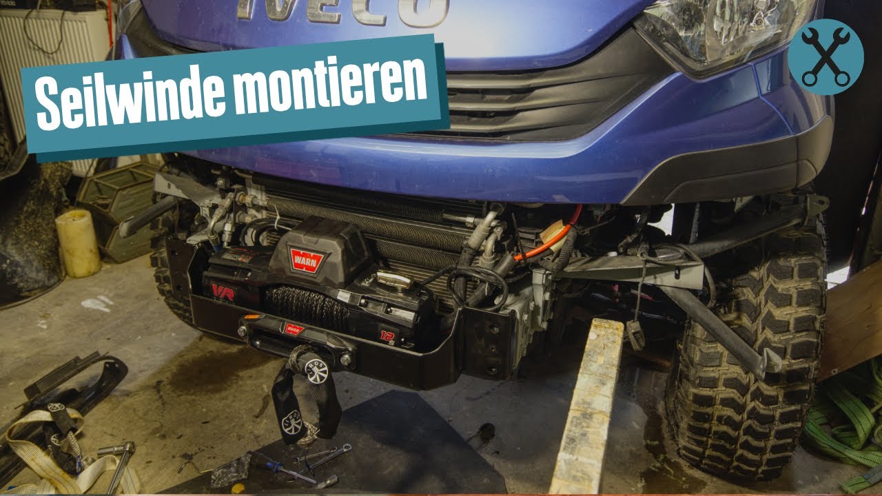 Seilwinden Montage am Iveco Daily 4x4 - Tutorial