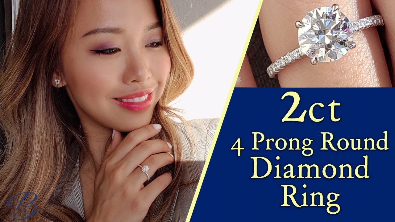 Most Requested Engagement Ring | 2 ct Diamond on Very Dainty Band