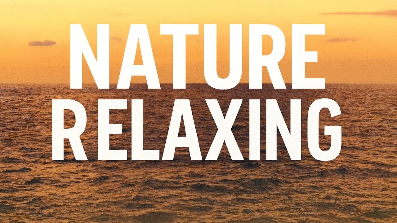 🌅 1 Hour Ocean Sunset Relaxation | Deep Sleep, Stress Relief, Meditation, Calming Waves