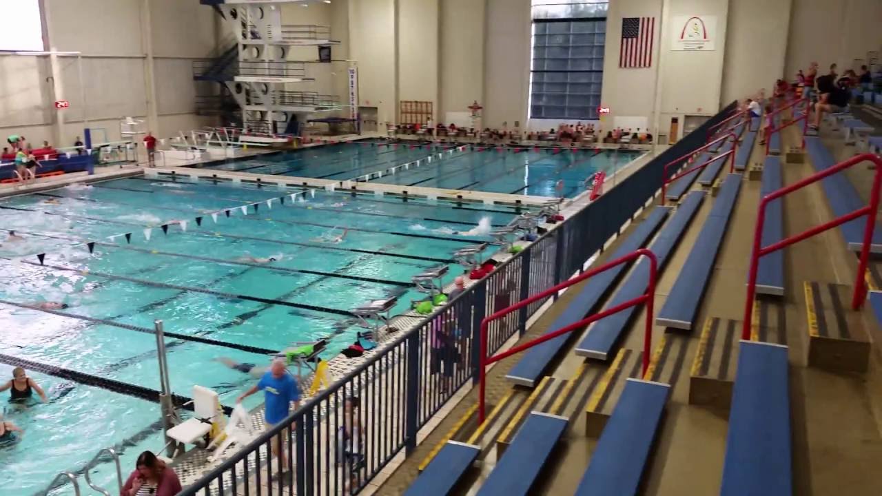 True Olympic size pool is fifty meters long. St Peters Rec-Plex