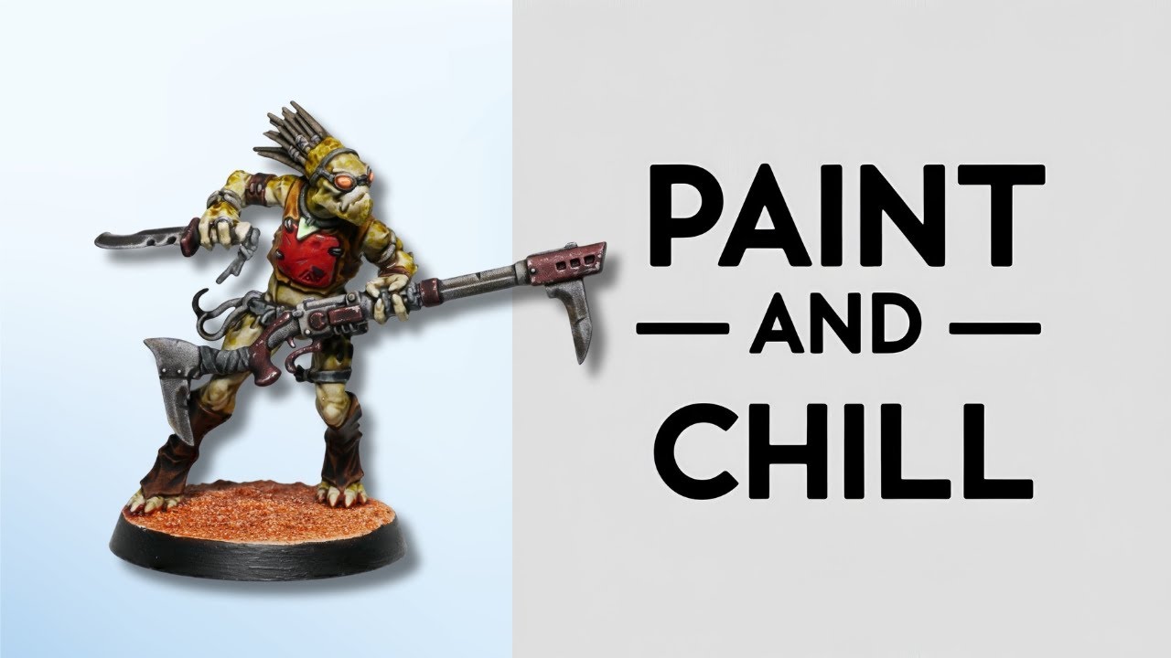 PAINT & CHILL - Kroot Farstalker - Warhammer 40k Kill Team Speedpaint LoFi Painting