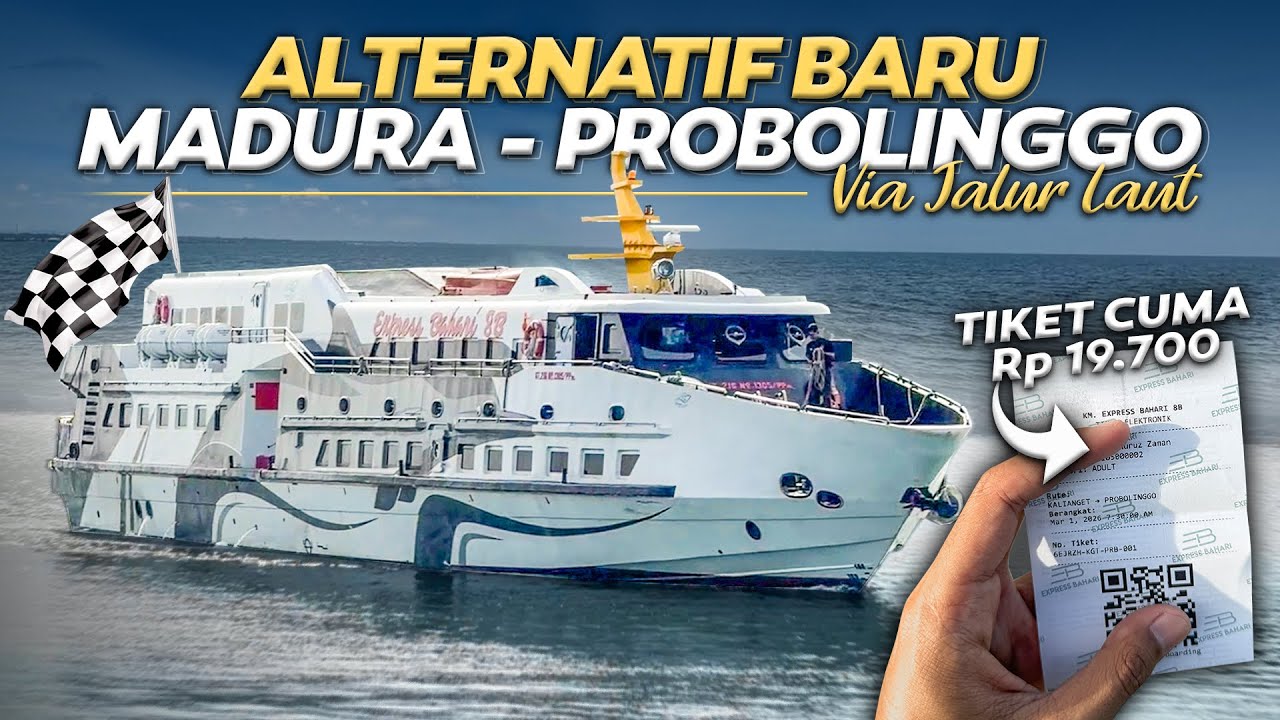 GAK MASUK AKAL , TIKETNYA MURAH BANGET ‼️ Trip Kapal Cepat  Madura - Probolinggo Via Jalur Laut.