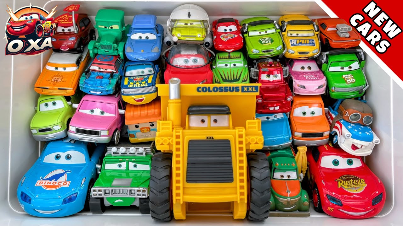 Lot of Disney Pixar Cars Unboxing Review | Lightning Mcqueen Bubble RC Cars | Sliding Cars ASMR