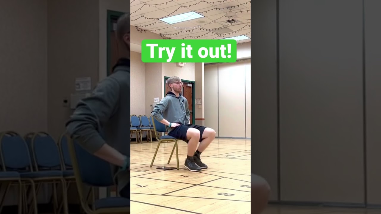 Упражнения на силу корпуса сидя для пожилых людей ✅