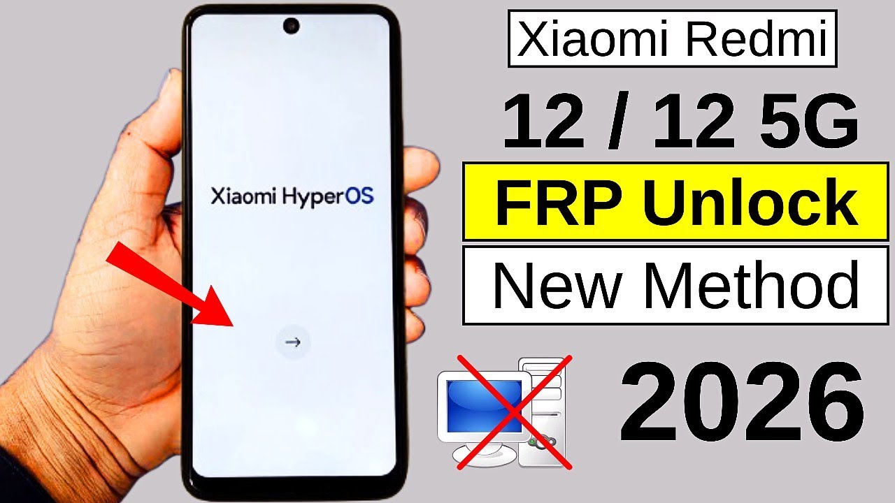 Redmi 12 | 12 5g FRP Unlock (Hyperos) | Xaiomi Frp Bypass 2026 | Google Account Remove Without PC