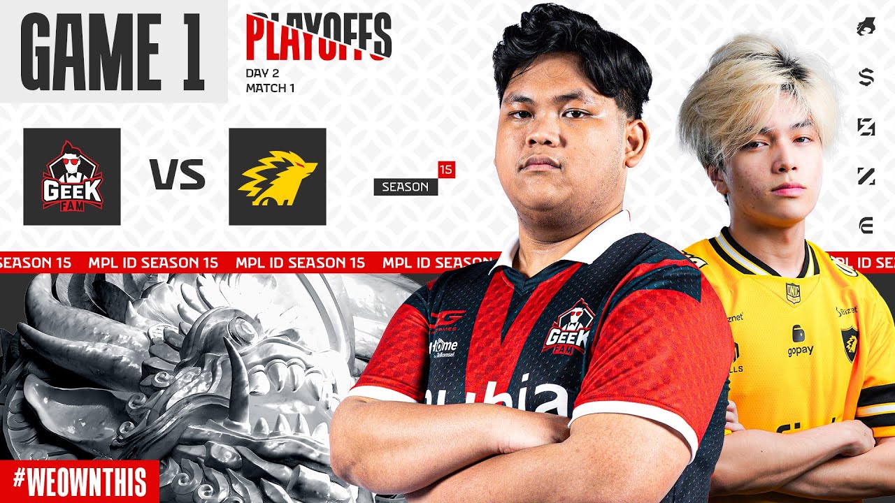GEEK FAM ID vs ONIC | PLAYOFFS DAY 2 | Game 1 | #MPLIDS15