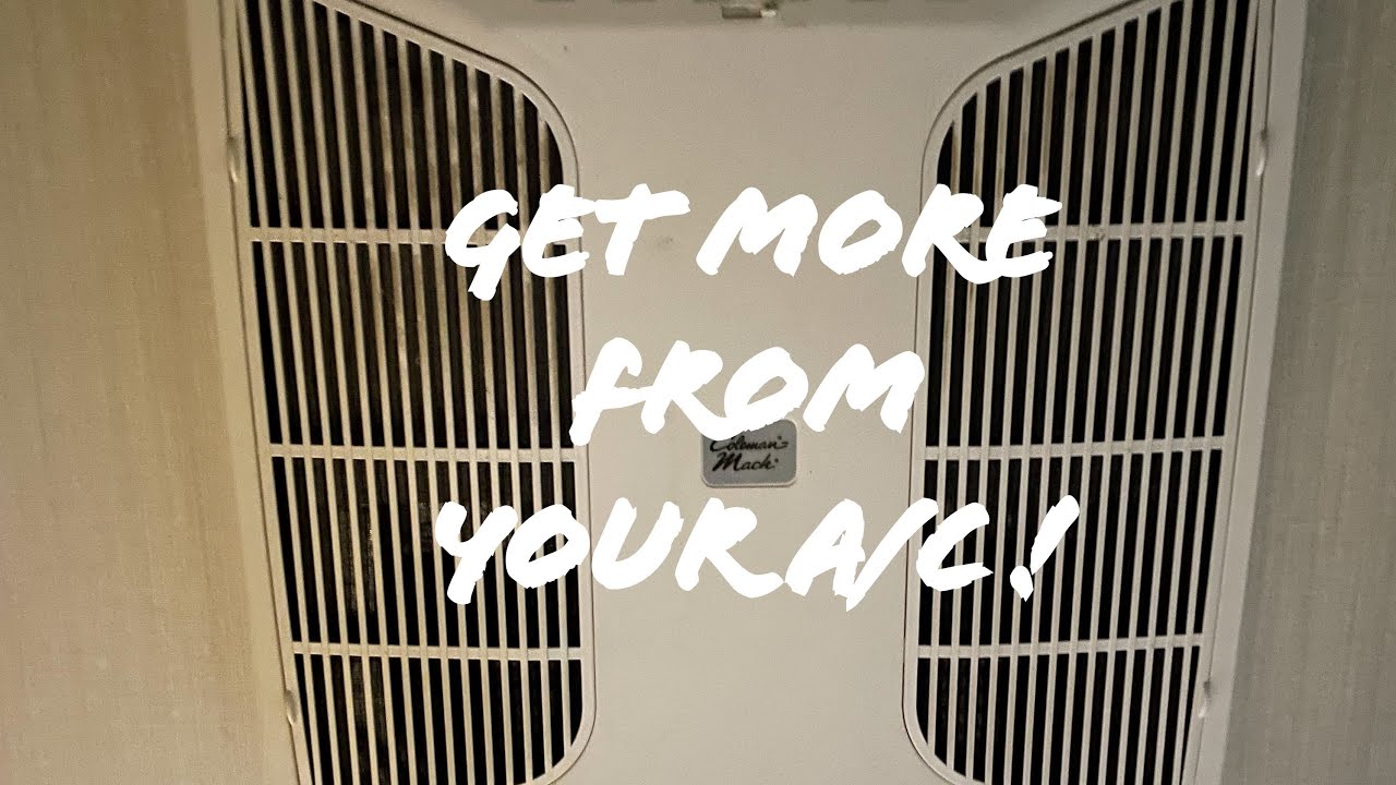 RV A/C airflow upgrade ( Colman Mach ) on a budget.
