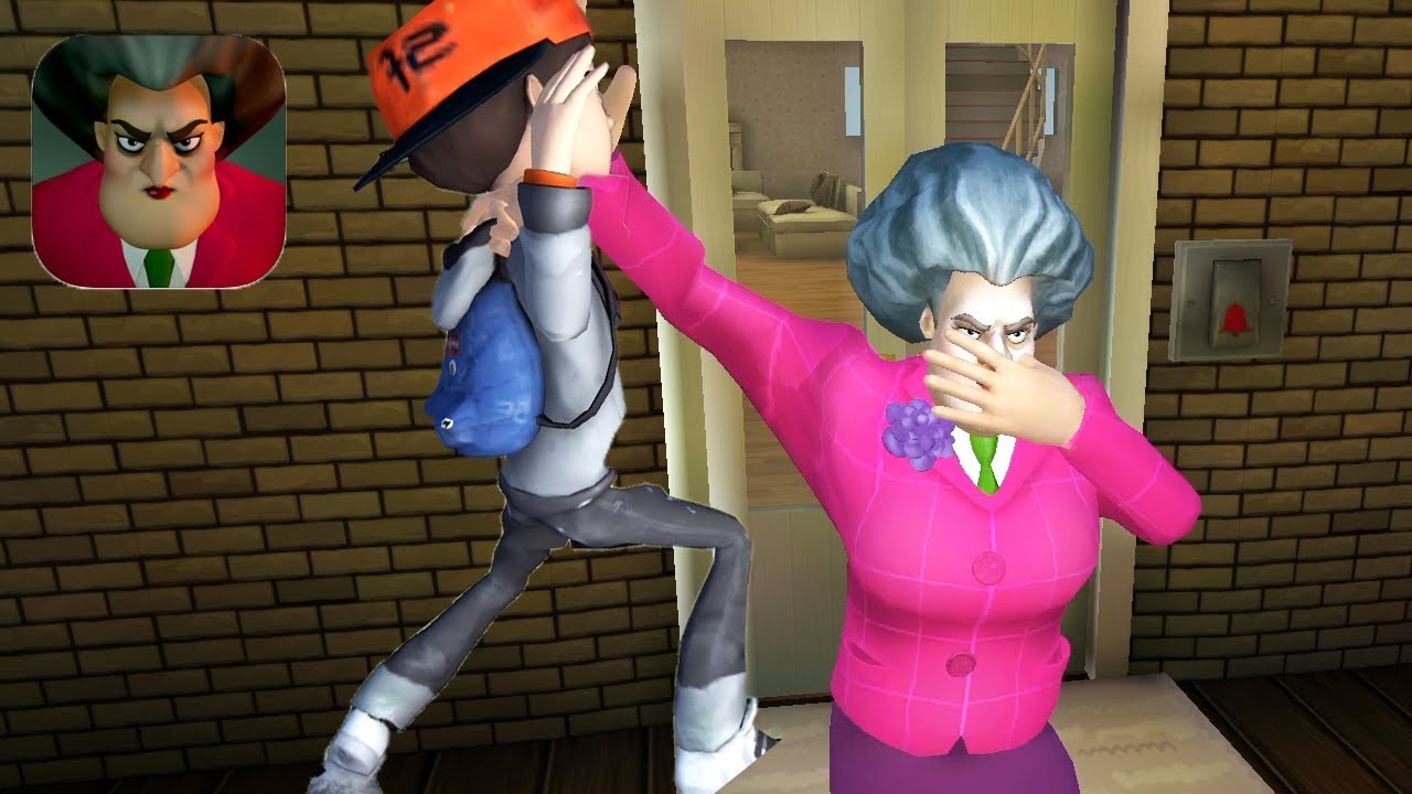 Scary Teacher Sister Hello Neighbor NEW Update Surprise Trap & Broken TV Walkthroughs (IOS ANDROID)
