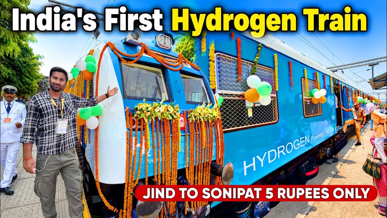 India's First Hydrogen Train Journey 