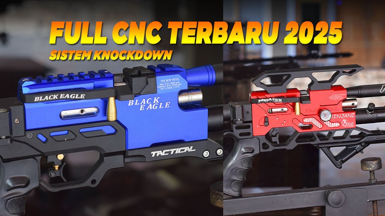 PREDATOR FULL CNC TERBARU LARAS KNOCKDOWN !! PROMO SENAPAN ANGIN PCP PREDATOR RINJANI TERBARU 2025