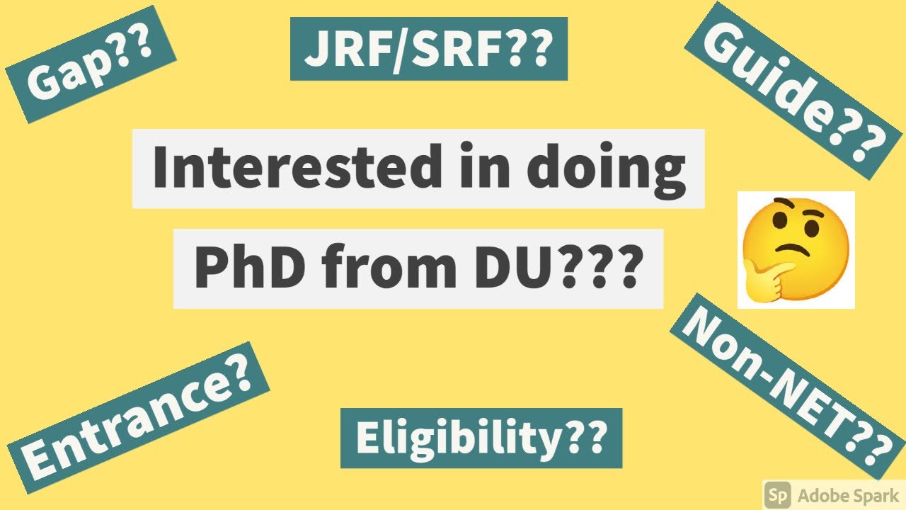 Interested in doing PhD from DU???? Please watch this to clear all your doubts | By Neha Ma'am