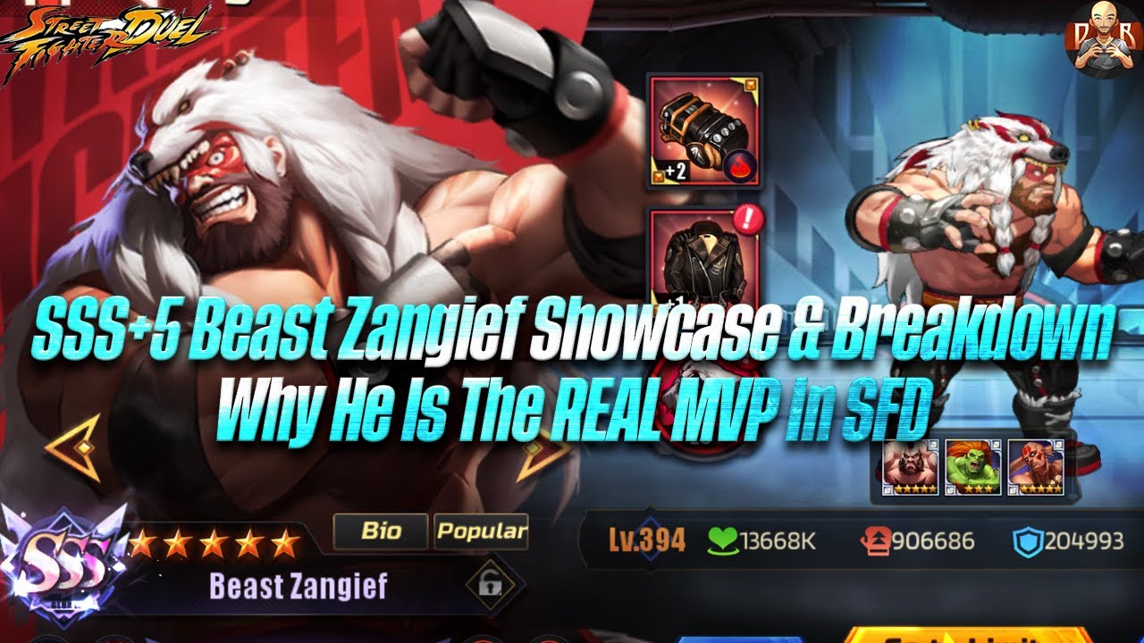 [SF: Duel] - SSS+5 Beast Zangief Showcase! The TRUE MVP in SFD! Interrupt gameplay included!