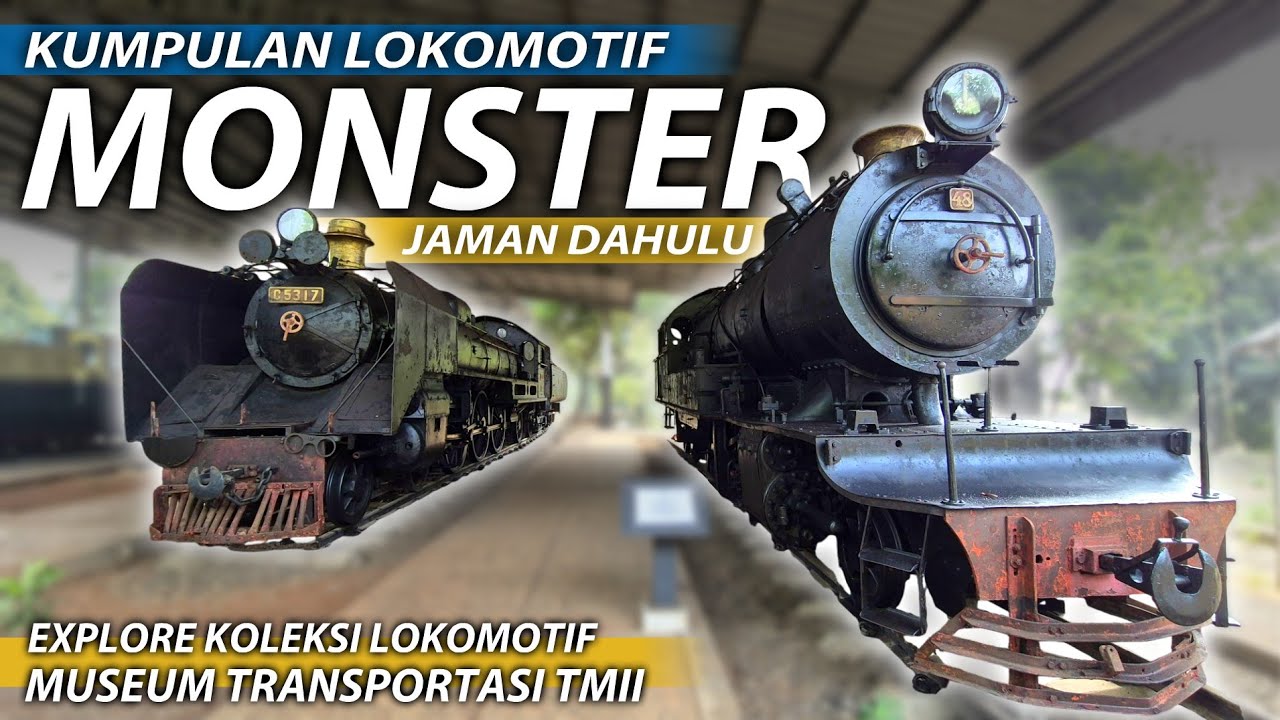 ADA LOKOMOTIF KA BIMA JAMAN DULU!! KANDANG LOMOTIF UAP LEGENDARIS | Museum Transportasi TMII