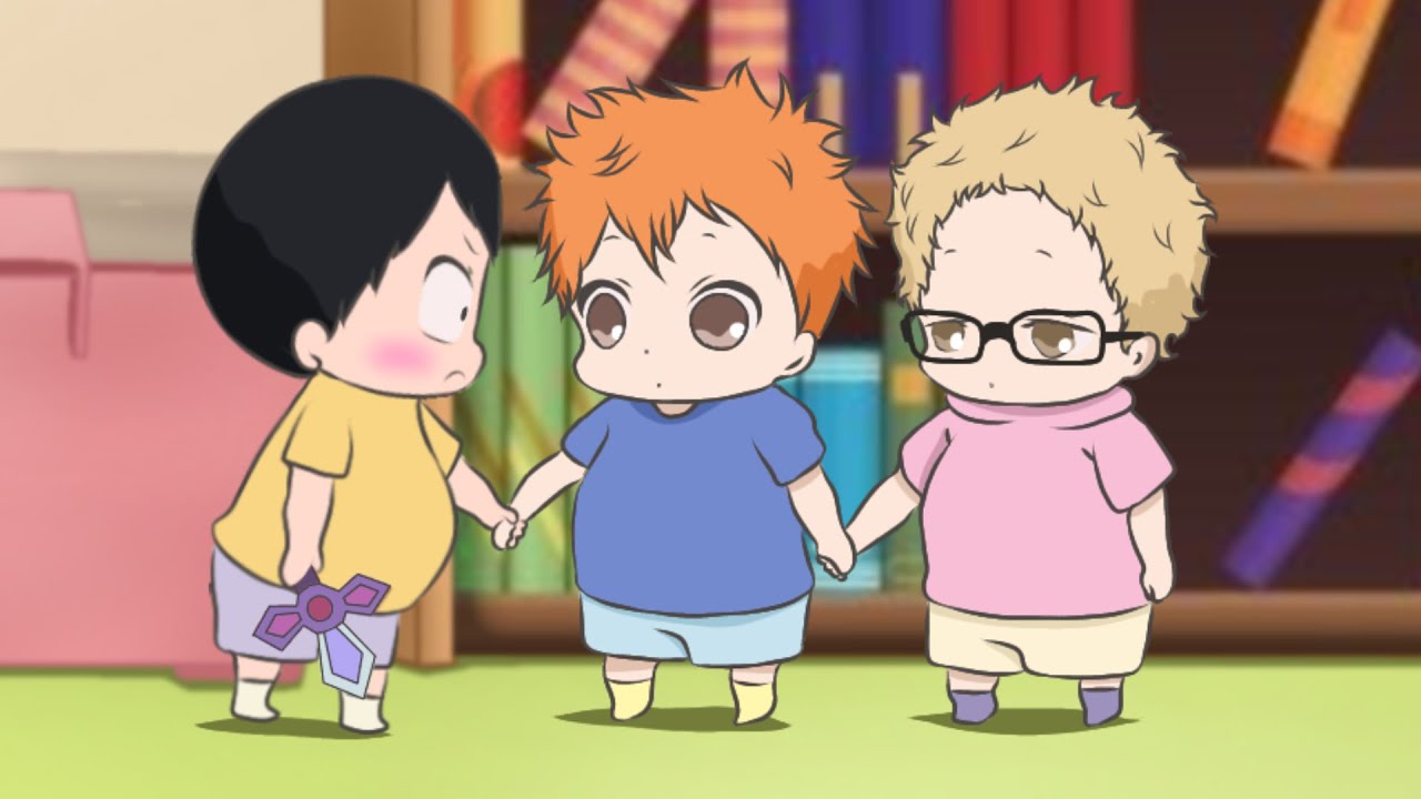 Haikyuu as BABIES | Let's beat Yamaguchi's cold!