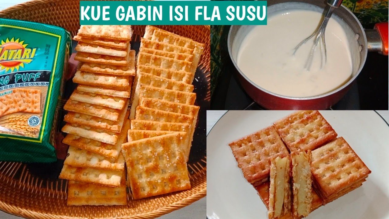 KUE GABIN HATARI ISI FLA SUSU |mudah dibuat rasanya enak banget