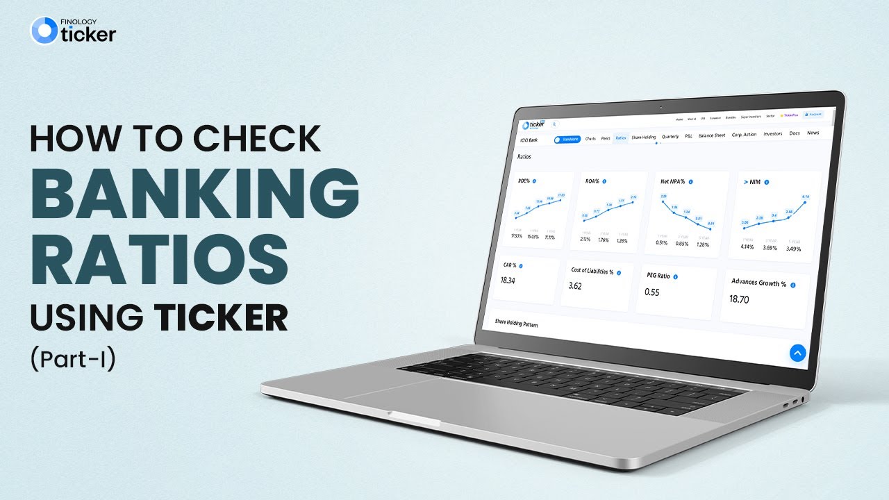 Analyse Banking Ratios for FREE | CASA Ratio, NIM Ratio, NPA Ratio & much more | Ticker Tutorial