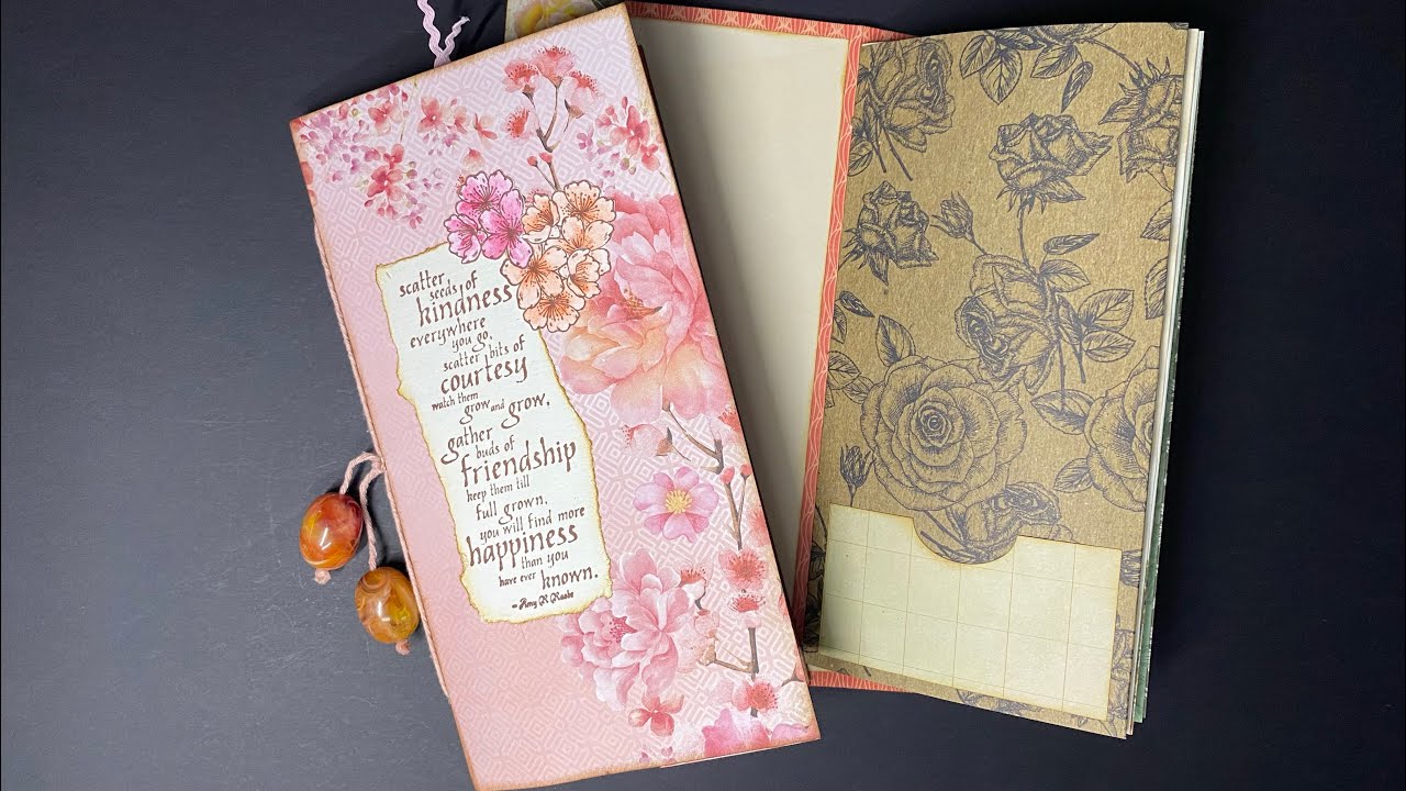 12x12” papers, Use them up. How to make a slimline journal #journaling #scrapbooking