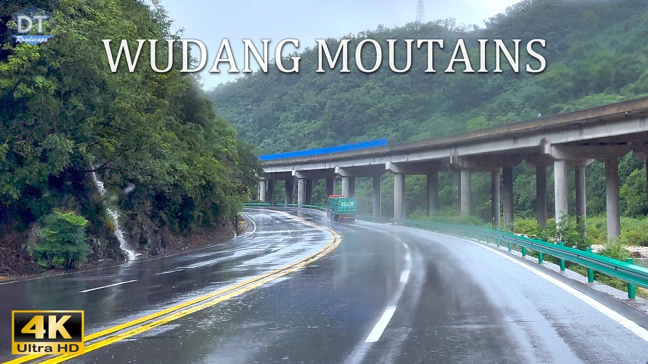 Scenic Drive through Wudang Mountains 4K HDR - Central China's Most Beautiful Countryside Road