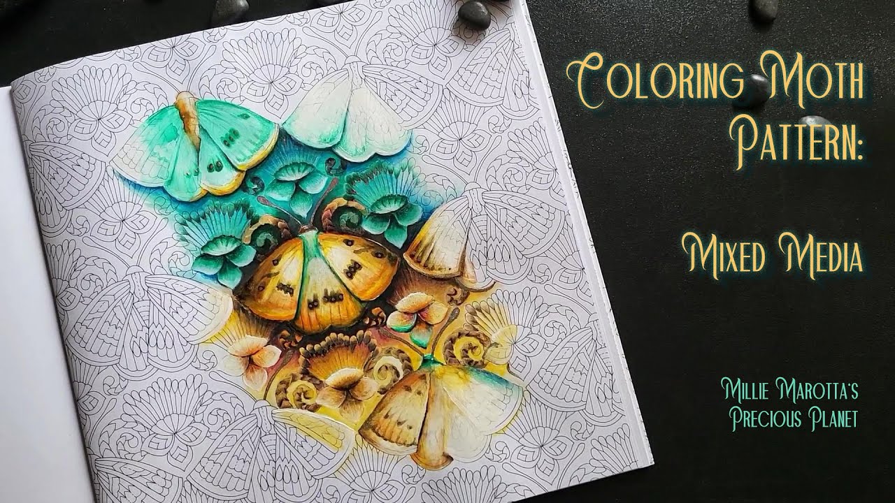 Mixed Media Coloring Techniques in Millie Marotta's Precious Planet | Step-By-Step Tutorial