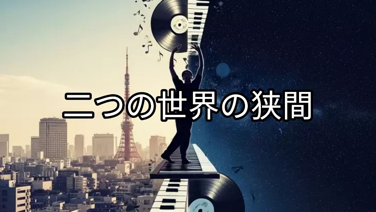 光と闇、現実と夢、過去と未来―二つの世界の間で揺れる心。LYRICISTの哲学的で詩的な日本語ラップと、SKYBEATSの温かみのあるlo-fiジャズヒップホップビートが織りなす、深い思索の旅です。