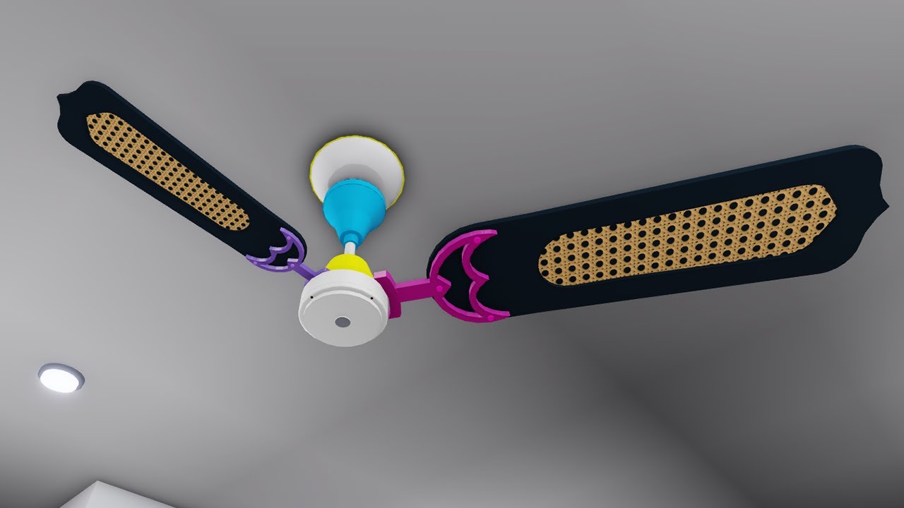 Super Vintage Wobbly Ceiling Fan With a Broken Blade Invention - Kipas Angin Gantung