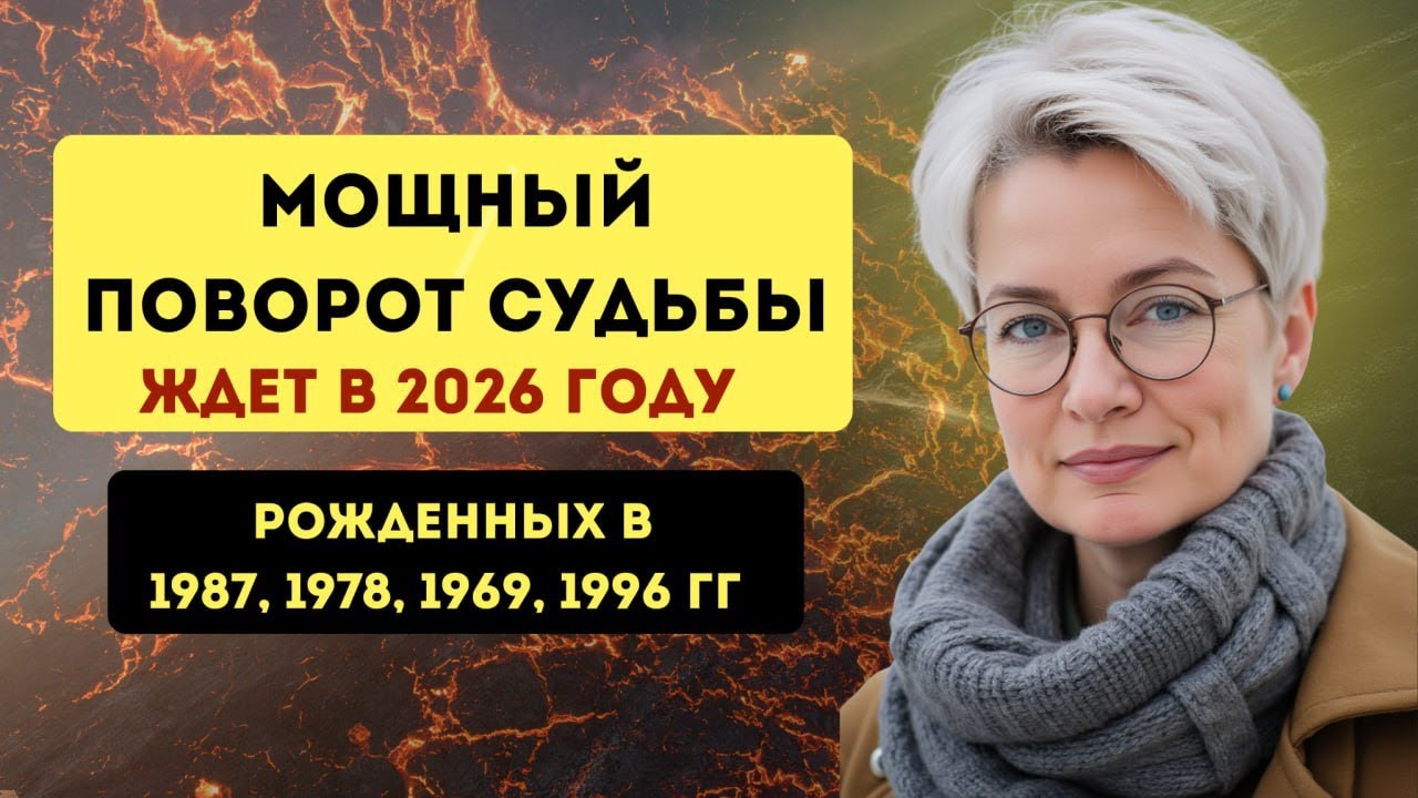 Почему 2026 станет судьбоносным для рожденных в 1987, 1978, 1969 и 1996 годах?