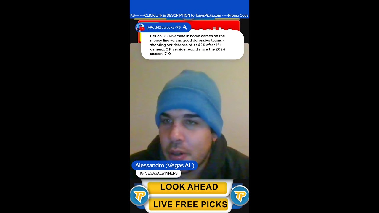 Tony's Picks Look Ahead Show with Vegas AL 📱