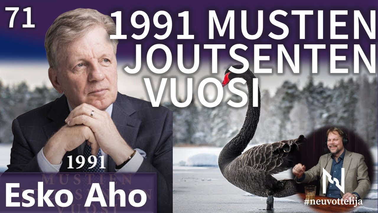 Esko Aho 1991 Mustien joutsenten vuosi #neuvottelija 71