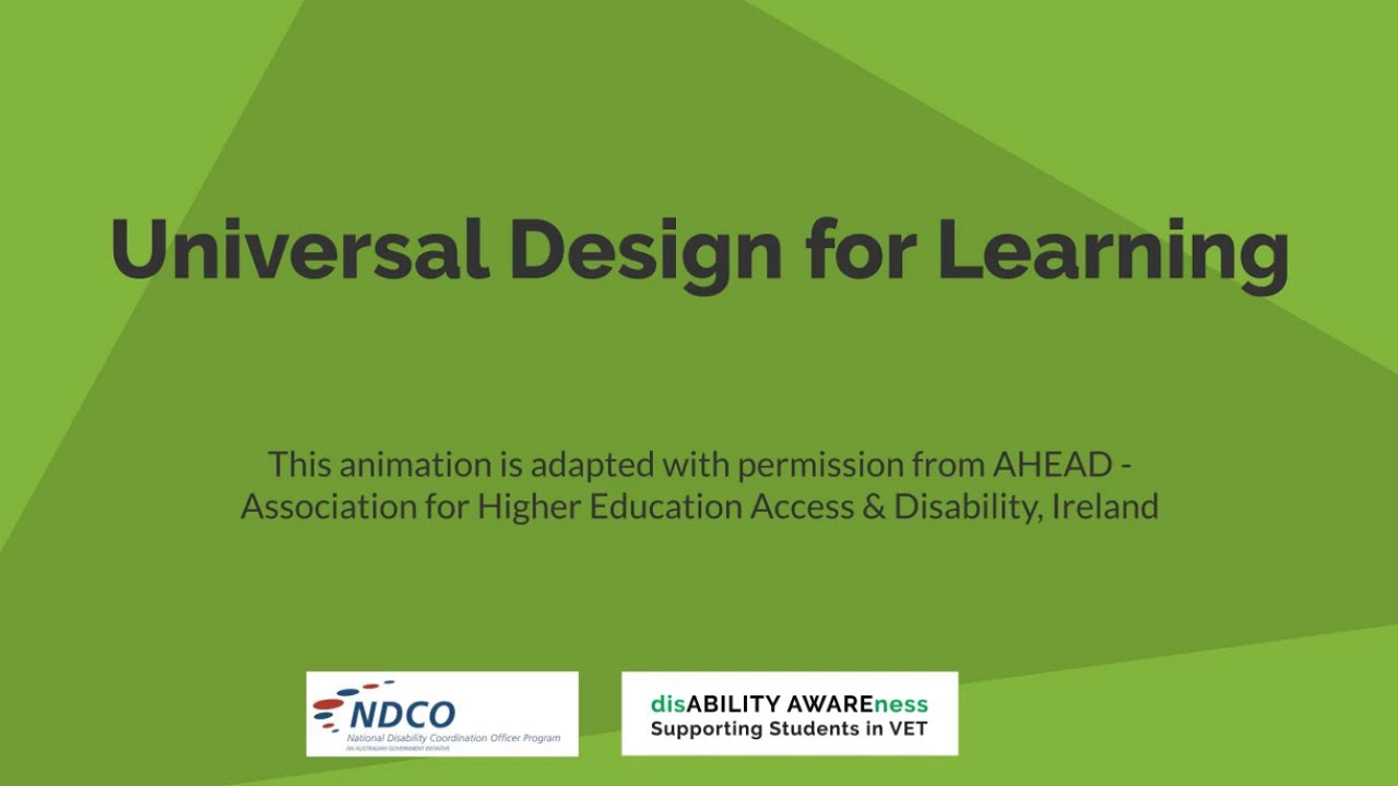 Universal Design for Learning