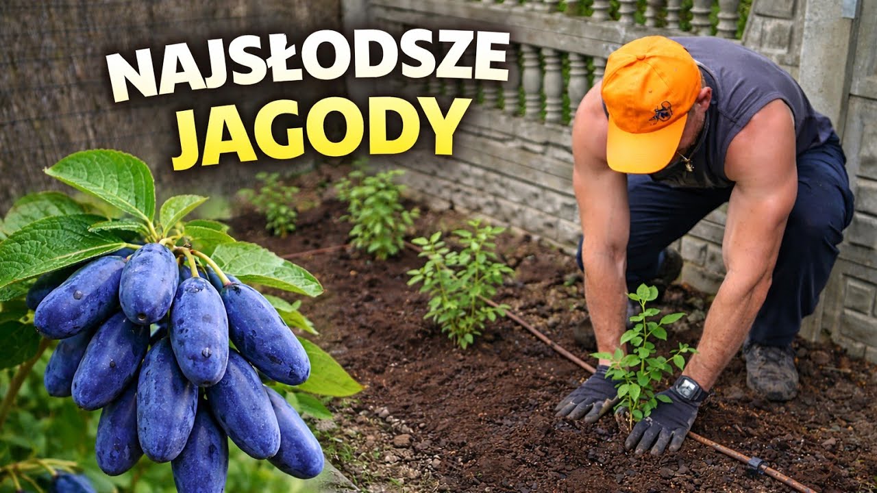 Jagoda z najsłodszymi i największymi owocami Jak sadzić Jagodę kamczacką  torf ,carbohort , obornik