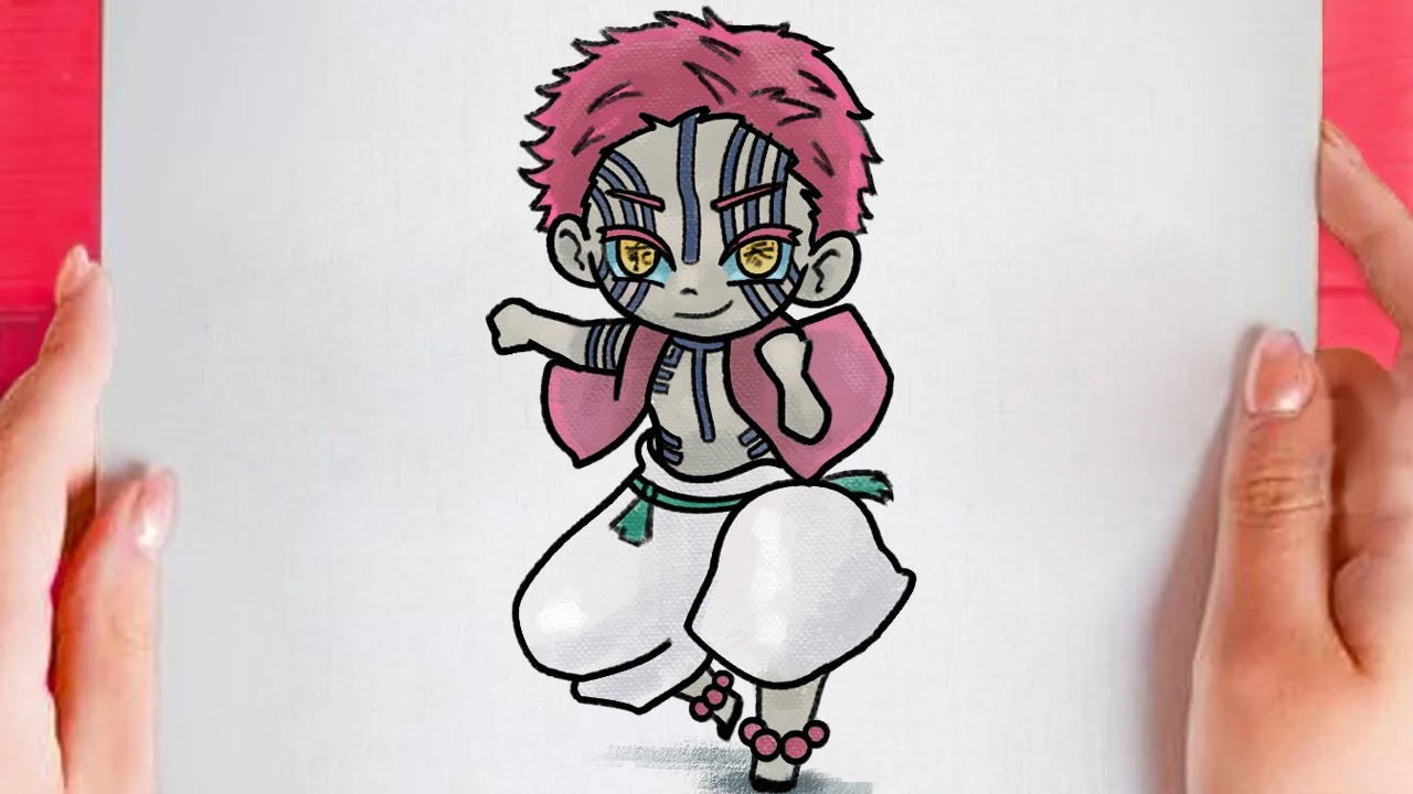How to draw Akaza step by step easy - Demon Slayer - Kimetsu no Yaiba