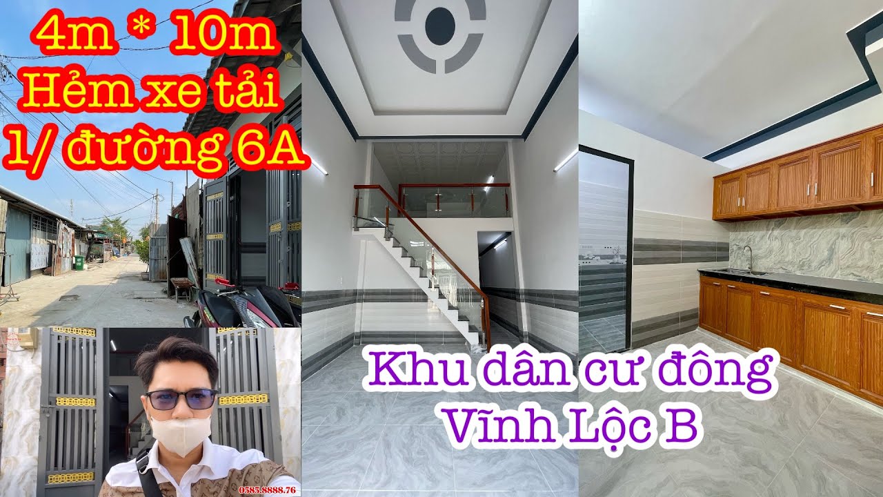 Nhà 4m * 10m hẻm 1/ đường 6A ấp 6 Vĩnh Lộc B | Nhà Vĩnh Lộc - Bình Chánh Giá Rẻ