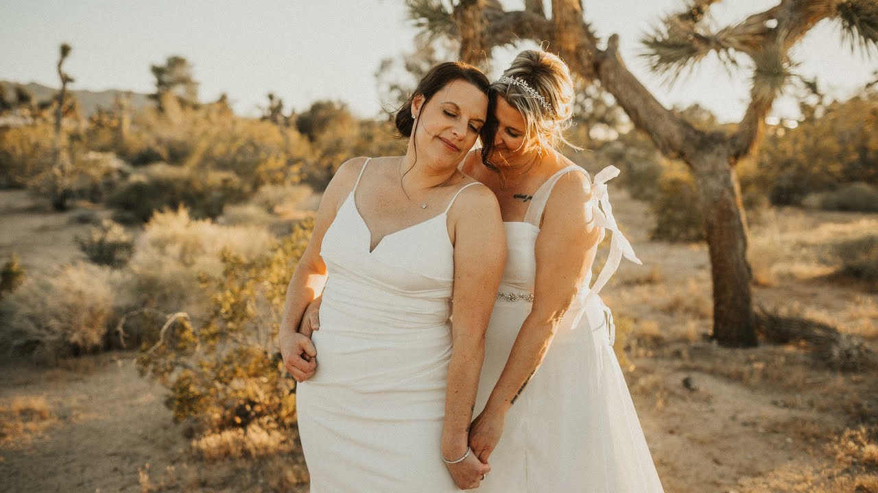Romantic Destination Wedding at the Joshua Tree House in California